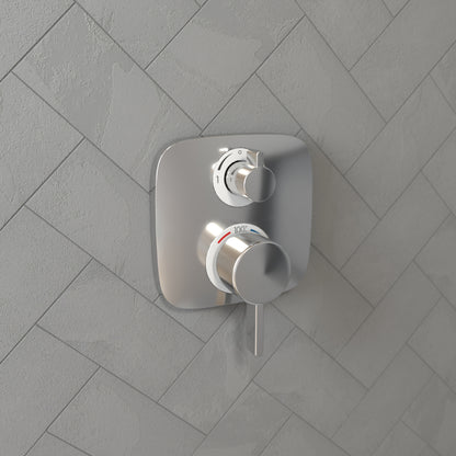 HANSGROHE 15707001 Ecostat E Thermostatic Trim with Volume Control - Chrome