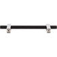 JEFFREY ALEXANDER 478-128MBPC Larkin 2 128 mm Center-to-Center Bar Pull - Matte Black w/Polished Chrome