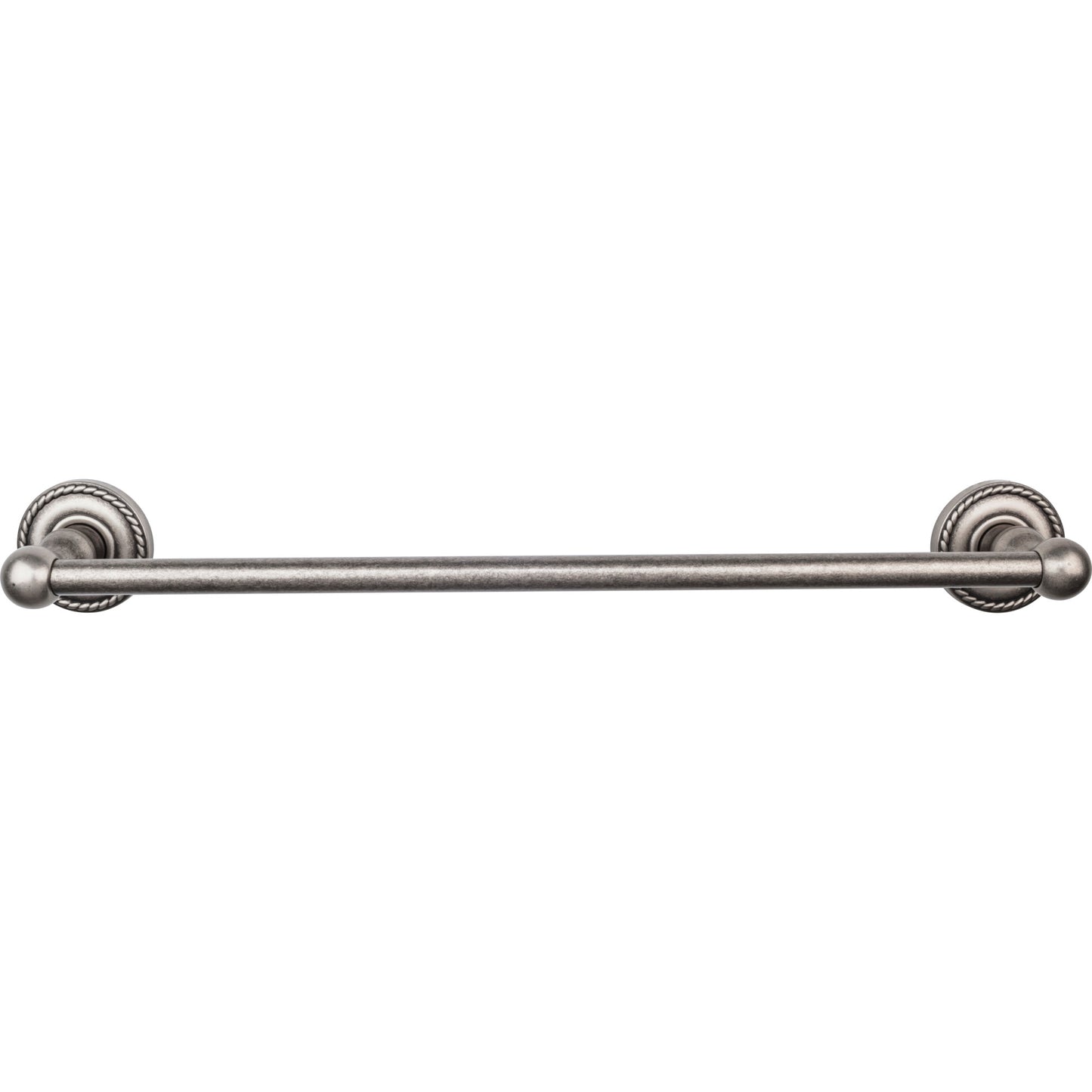 TOP KNOBS ED6APF TOP BATH (R) Edwardian Bath Single 20 1/2" Wall Mounted Towel Bar - Antique Pewter