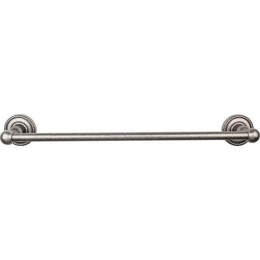 TOP KNOBS ED6APF TOP BATH (R) Edwardian Bath Single 20 1/2" Wall Mounted Towel Bar - Antique Pewter