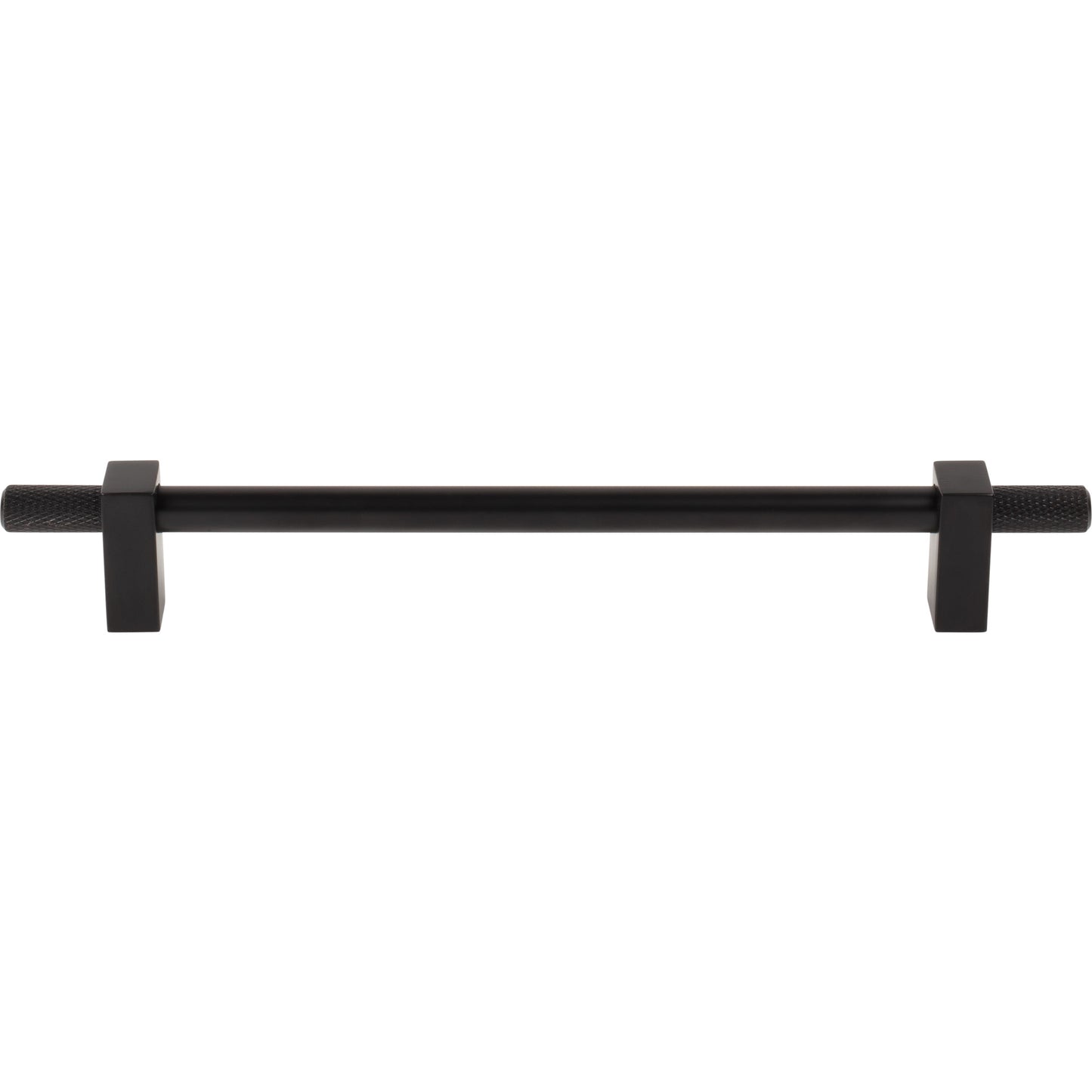 JEFFREY ALEXANDER 698-192MB Larkin Knurled Ends 192 mm Center-to-Center Bar Pull - Matte Black