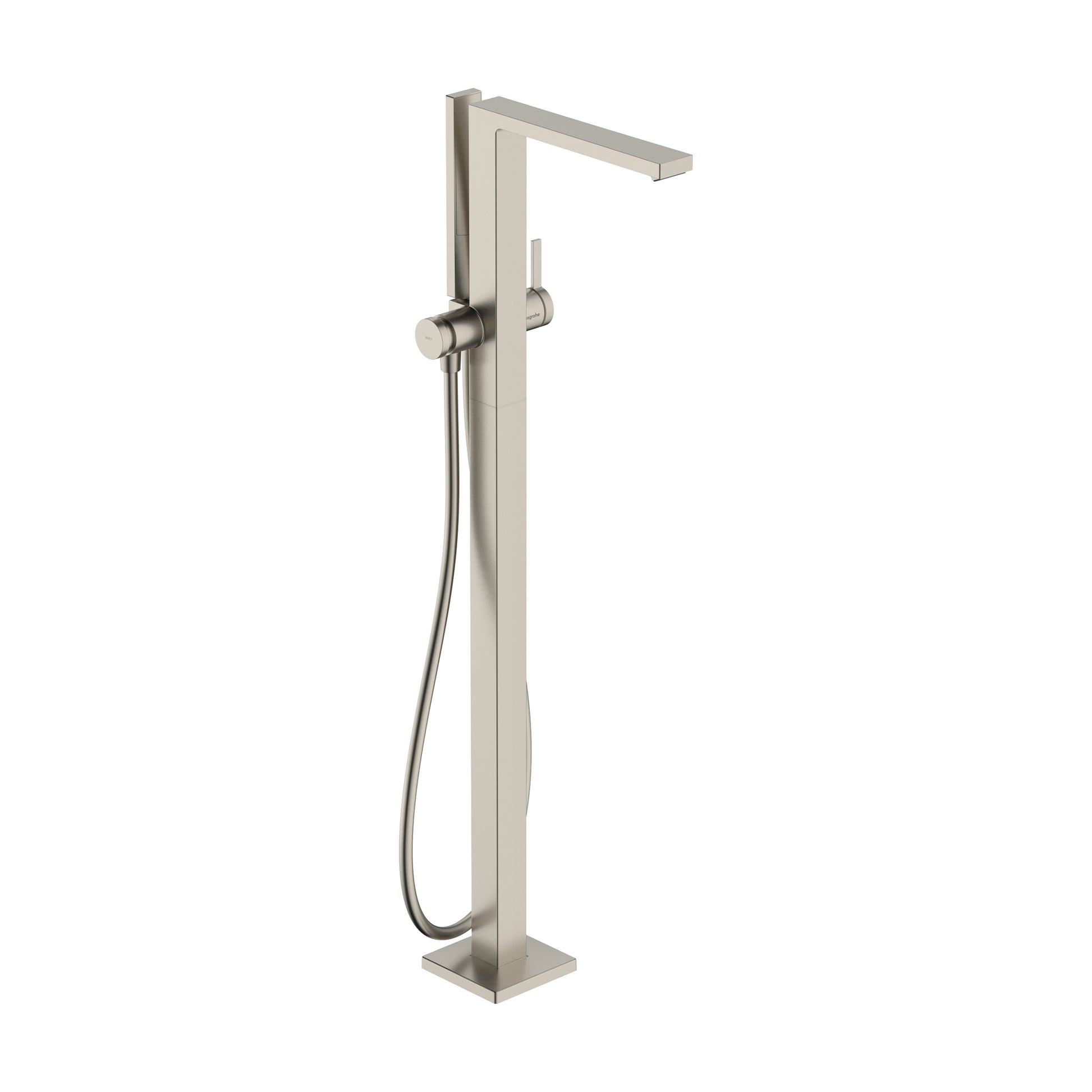 HANSGROHE 73445821 Tecturis E Freestanding Tub Filler with 1.75 GPM Handshower in Brushed Nickel