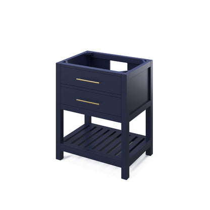 JEFFREY ALEXANDER VKITWAV30BLSGR 30" Hale Blue Wavecrest Vanity, Steel Grey Cultured Marble Vanity Top, undermount rectangle bowl - Hale Blue