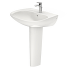 TOTO LPT242G#11 Prominence Oval Basin Pedestal Bathroom Sink With Cefiontect For Single Hole Faucets - Colonial White
