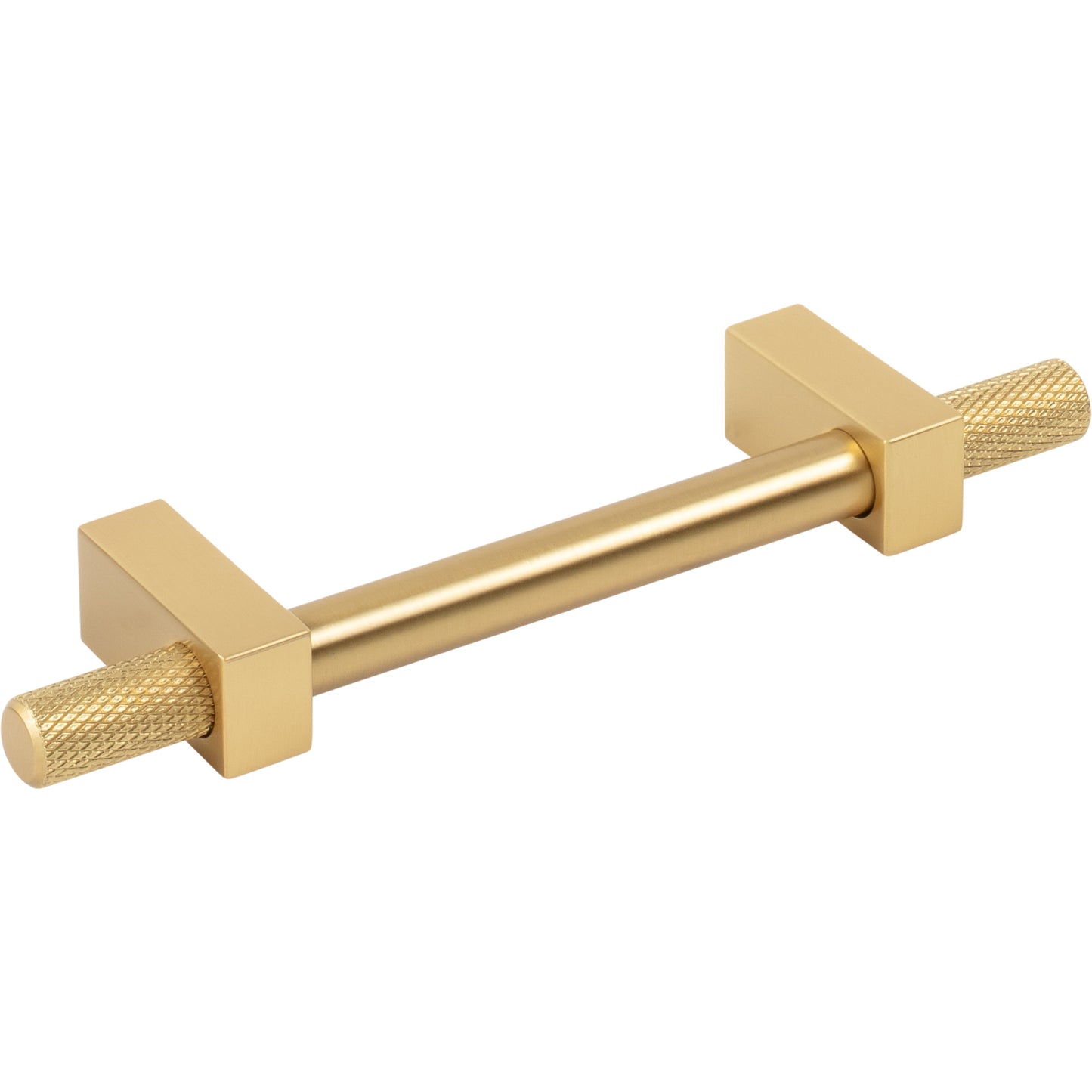 JEFFREY ALEXANDER 698-96BG Larkin Knurled Ends 96 mm Center-to-Center Bar Pull - Brushed Gold