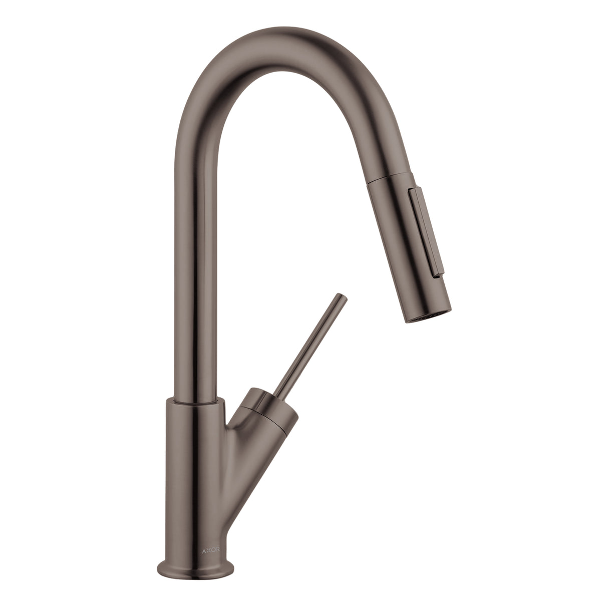 AXOR 10824341 Starck Prep Kitchen Faucet 2-Spray Pull-Down, 1.75 GPM - Brushed Black Chrome