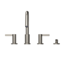 TOTO TBG11202UA#BN Gf Two Lever Handle Deck-Mount Roman Tub Filler Trim With Handshower - Brushed Nickel