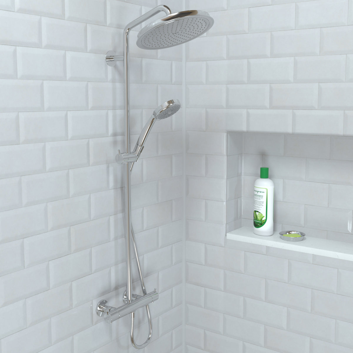 HANSGROHE 28427821 Raindance Classic Showerhead 240 1-Jet, 2.5 GPM - Brushed Nickel