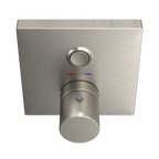 TOTO TBV02405U#BN Square Thermostatic Mixing Valve With One-Function Shower Trim - Brushed Nickel