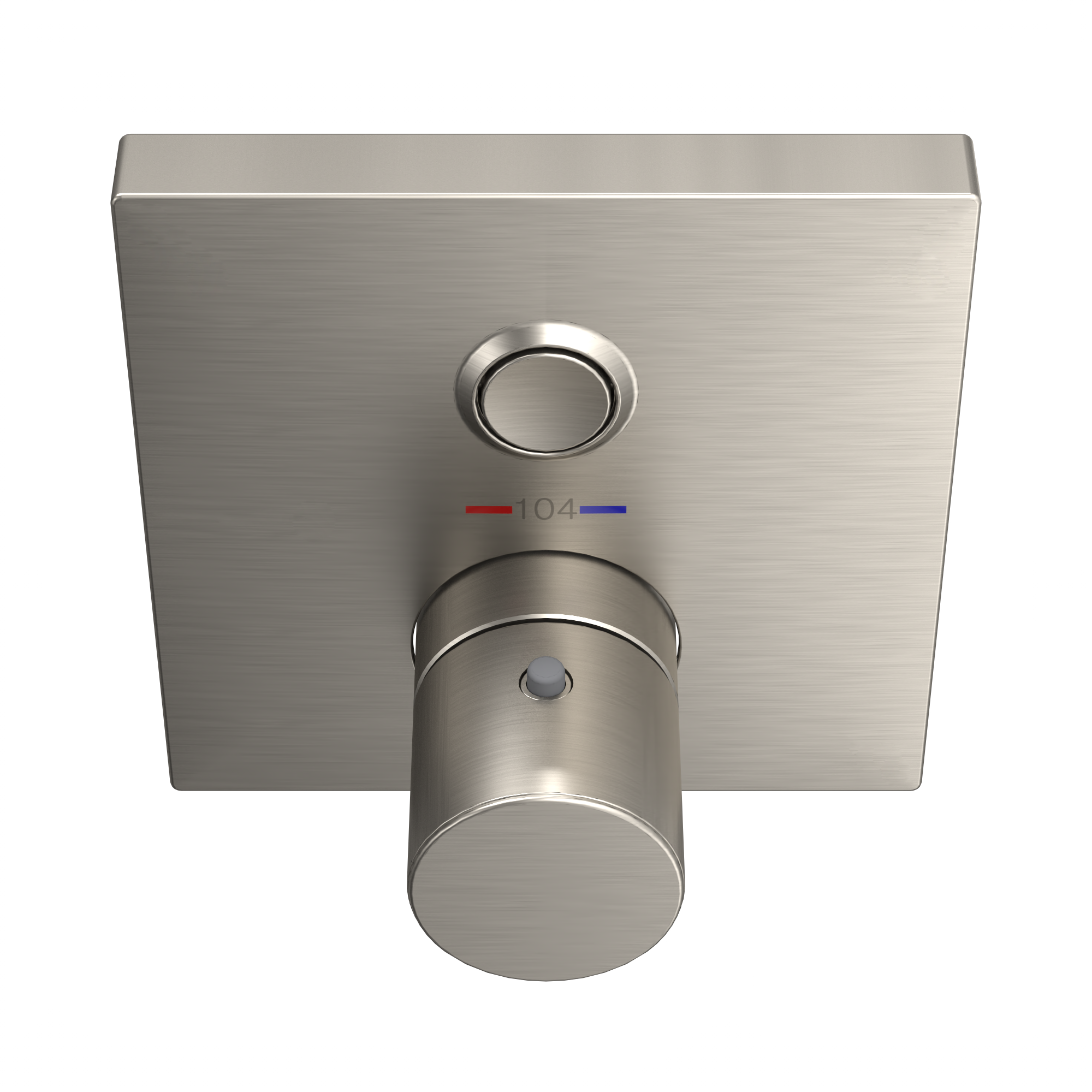 TOTO TBV02405U#BN Square Thermostatic Mixing Valve With One-Function Shower Trim - Brushed Nickel