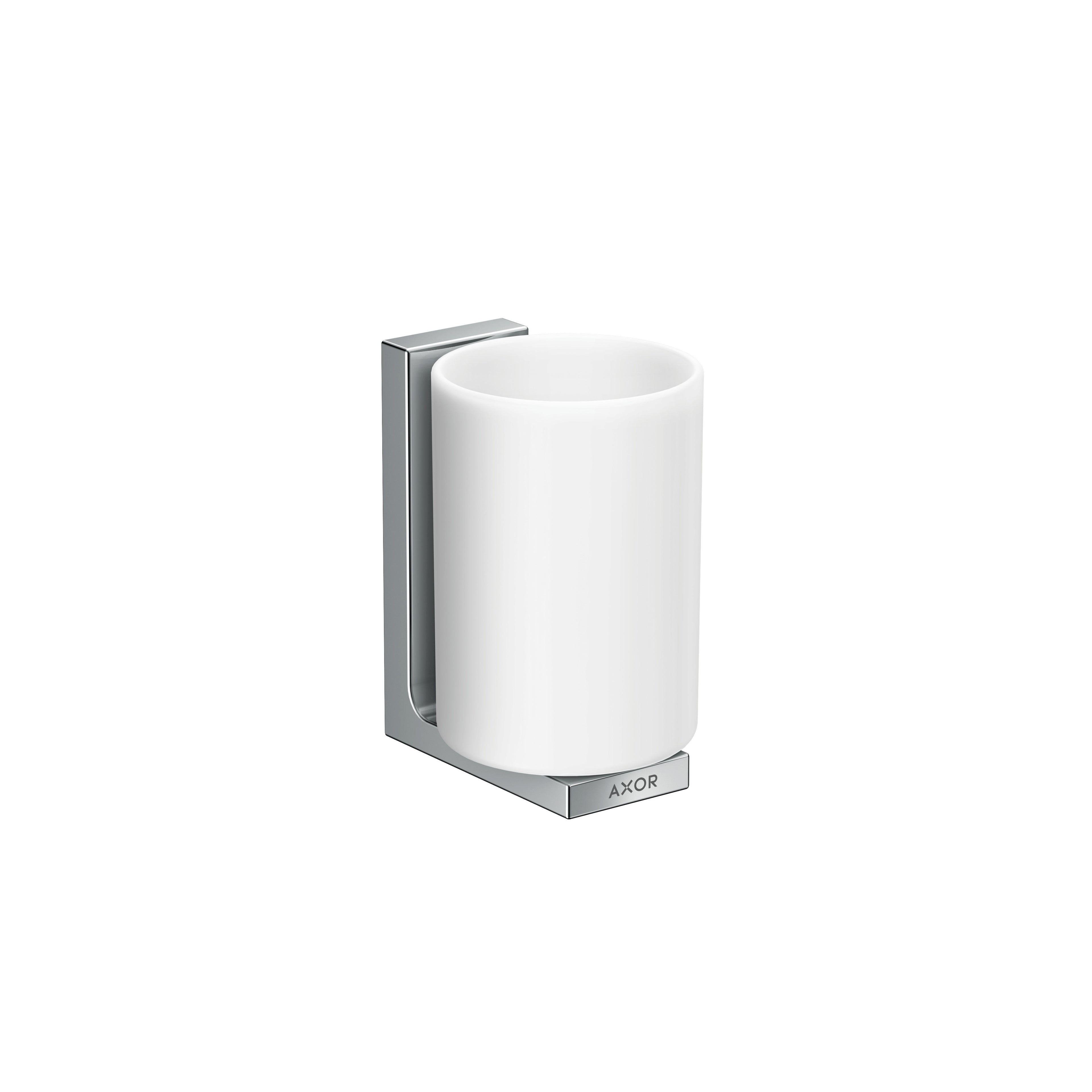 AXOR 42604000 Universal Rectangular Toothbrush Tumbler - Chrome