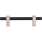 JEFFREY ALEXANDER 478-96MBSN Larkin 2 96 mm Center-to-Center Bar Pull - Matte Black w/Satin Nickel