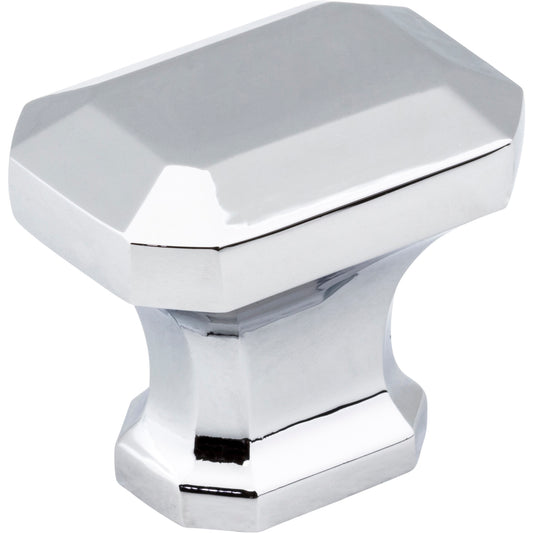 JEFFREY ALEXANDER 165PC Ella 1-1/4" Length Rectangle Knob - Polished Chrome