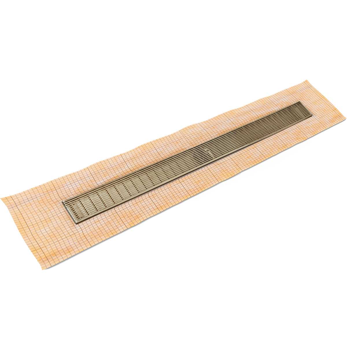 INFINITY DRAIN FCSAS 6542 SB FCSAS 65 42" FCS Series Complete Kit with 2 1/2" Wedge Wire Grate in Satin Bronze