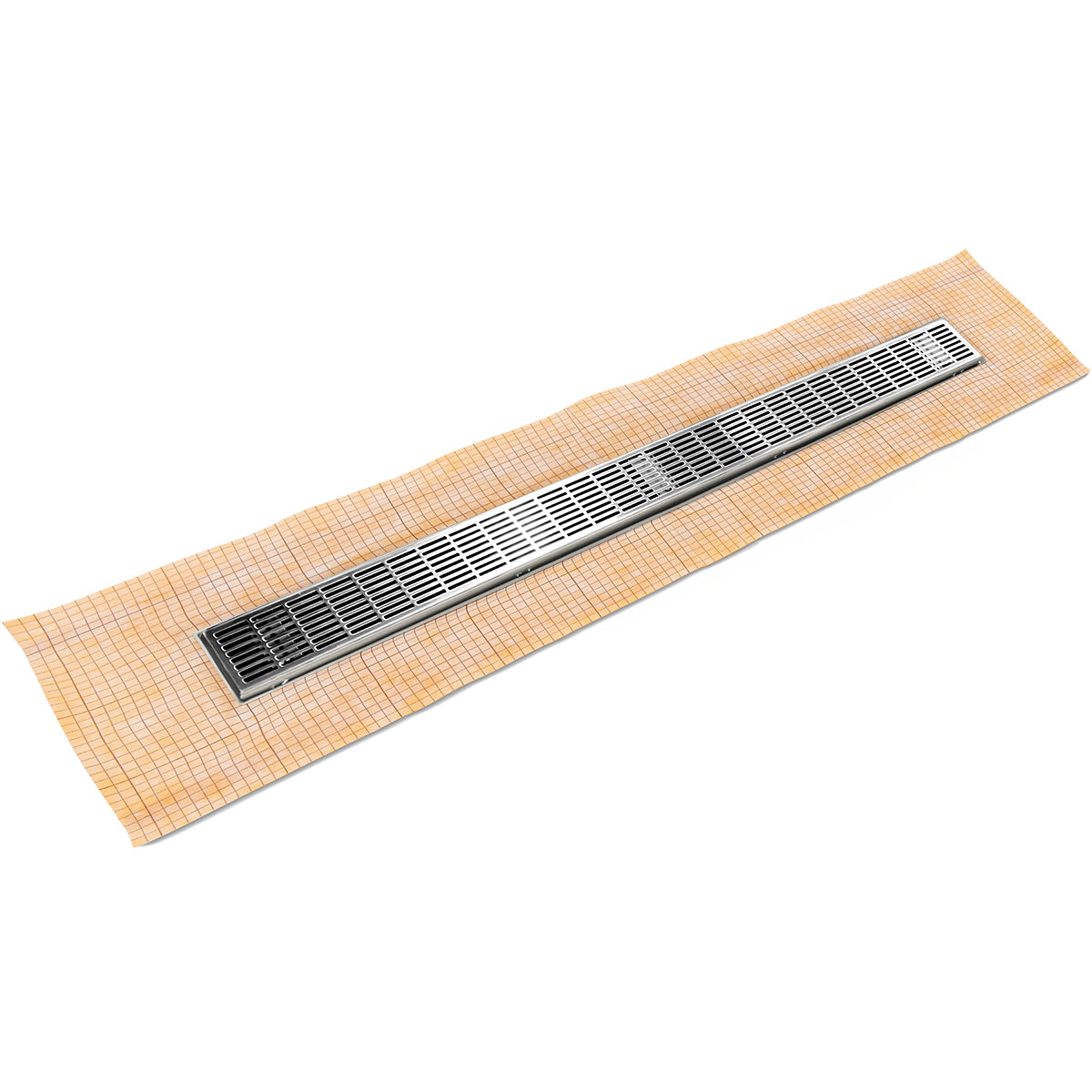 INFINITY DRAIN FCSIG 6560 PS FCSIG 65 60" FCS Series Complete Kit with 2 1/2" Perforated Slotted Grate in Polished Stainless