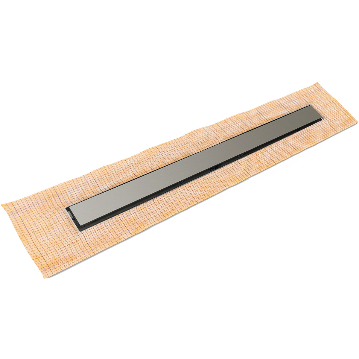 INFINITY DRAIN FCSSG 6524 SS FCSSG 65 24" FCS Series Complete Kit with 2 1/2" Solid Grate in Satin Stainless