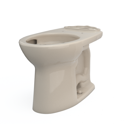 TOTO C776CEFG#03 Drake Elongated Universal Height Tornado Flush Toilet Bowl With Cefiontect - Bone