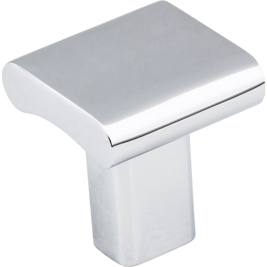 ELEMENTS 183PC Park 1" Length Square Knob - Polished Chrome