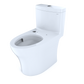 TOTO CST646CEMFGNAT40#01 Aquia IV One-Piece Elongated Dual Flush 1.28 and 0.9 GPF WASHLET+ and Auto Flush Ready Toilet with CEFIONTECT , Cotton White