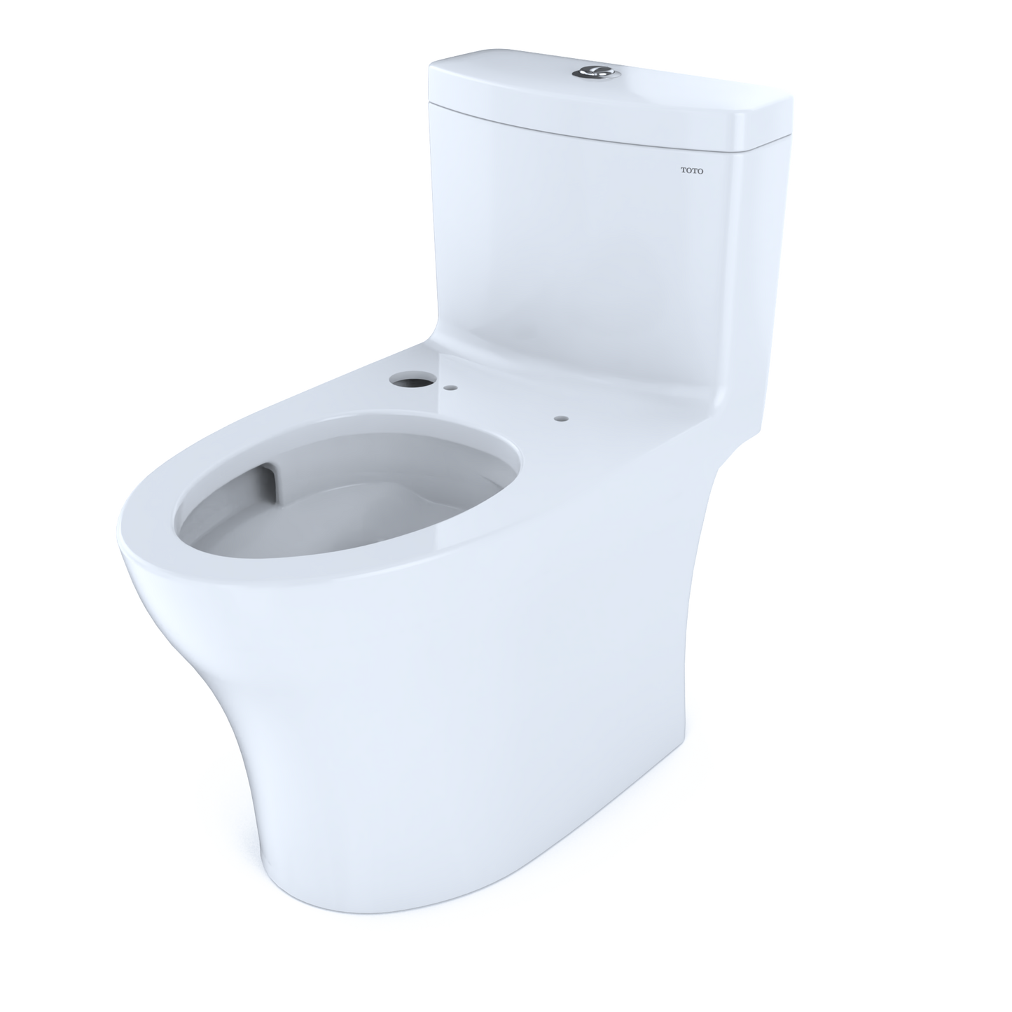 TOTO CST646CEMFGNAT40#01 Aquia IV One-Piece Elongated Dual Flush 1.28 and 0.9 GPF WASHLET+ and Auto Flush Ready Toilet with CEFIONTECT , Cotton White