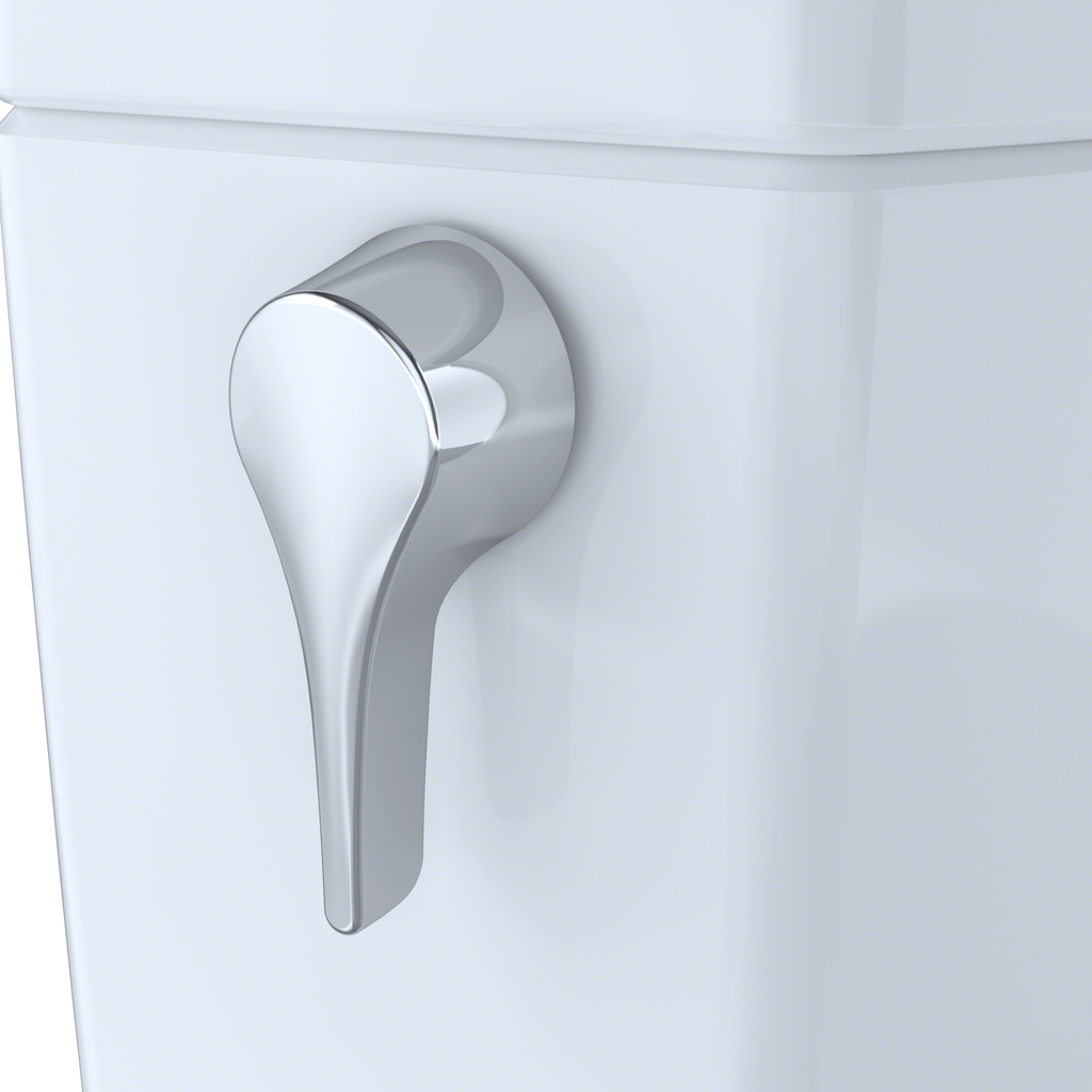 TOTO CST454CUFRG#01 Drake Ii 1G Two-Piece Elongated 1.0 Gpf Universal Height Toilet With Cefiontect And Right-Hand Trip Lever - Cotton White