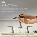 MOEN TV6420ORB Eva Two-Handle Widespread Bathroom Sink Faucet - Oil Rubbed Bronze