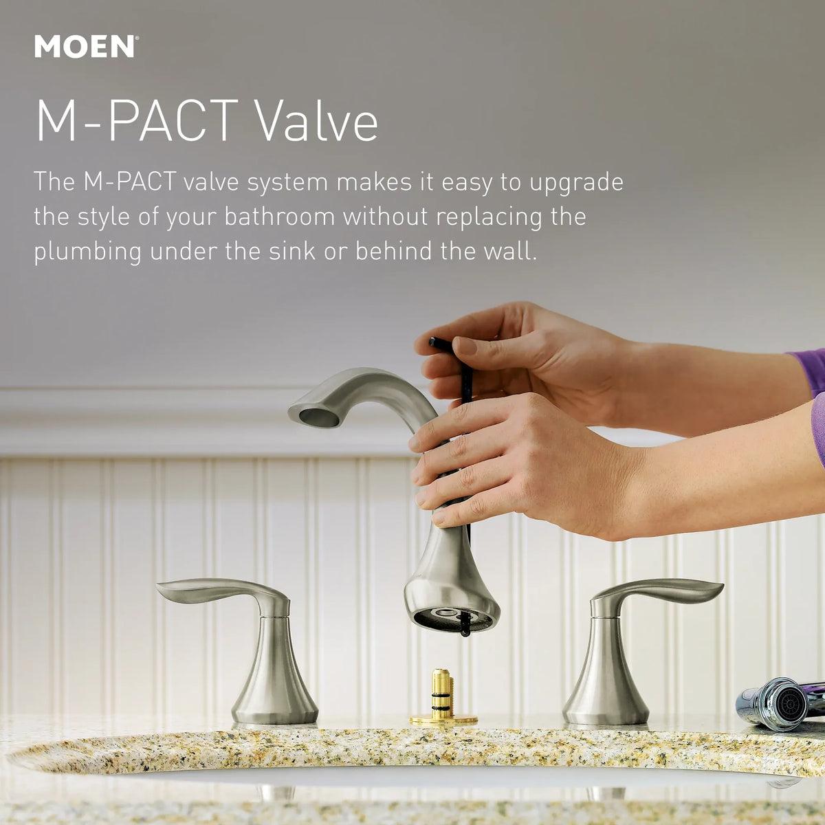 MOEN TV6420ORB Eva Two-Handle Widespread Bathroom Sink Faucet - Oil Rubbed Bronze