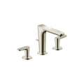 AXOR 49061831 Citterio C Widespread Faucet 125 with Pop-Up Drain- Cubic Cut, 1.2 GPM - Polished Nickel