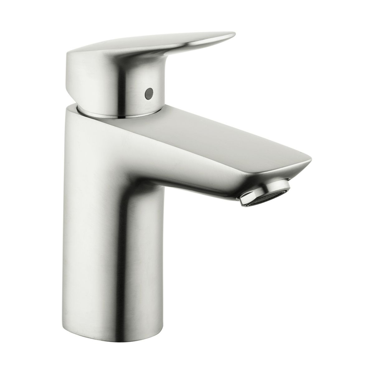 HANSGROHE 71100821 Logis Single-Hole Faucet 100 with Pop-Up Drain, 1.2 GPM - Brushed Nickel