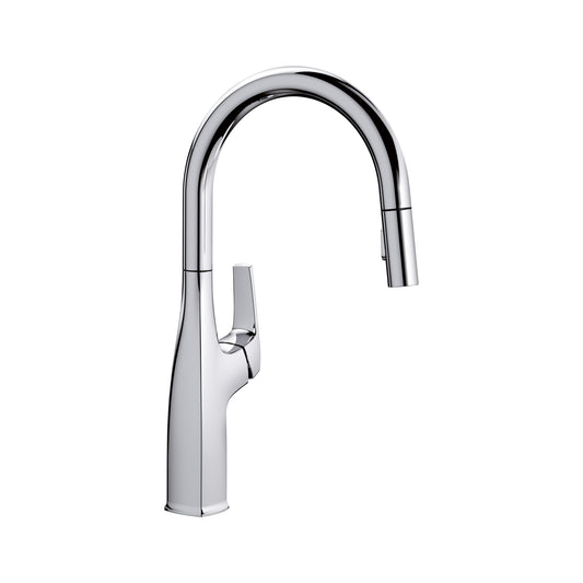 BLANCO 442677 Rivana Rivana High-Arc Pull-Down Dual-Spray Kitchen Faucet - Chrome in Chrome