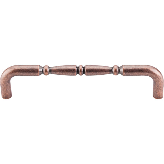 TOP KNOBS M718-7 Nouveau Ring 7" Center to Center Bar Pull , Antique Copper