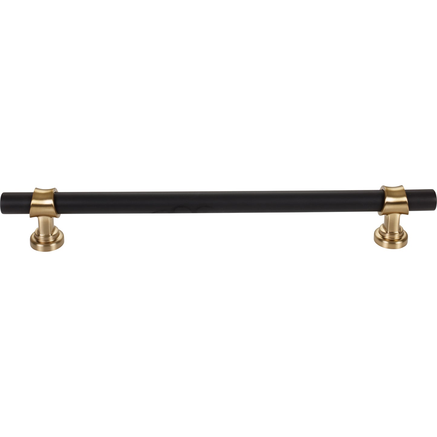 TOP KNOBS M2788 Bit 18" Center to Center Bar Pull - Flat Black and Honey Bronze