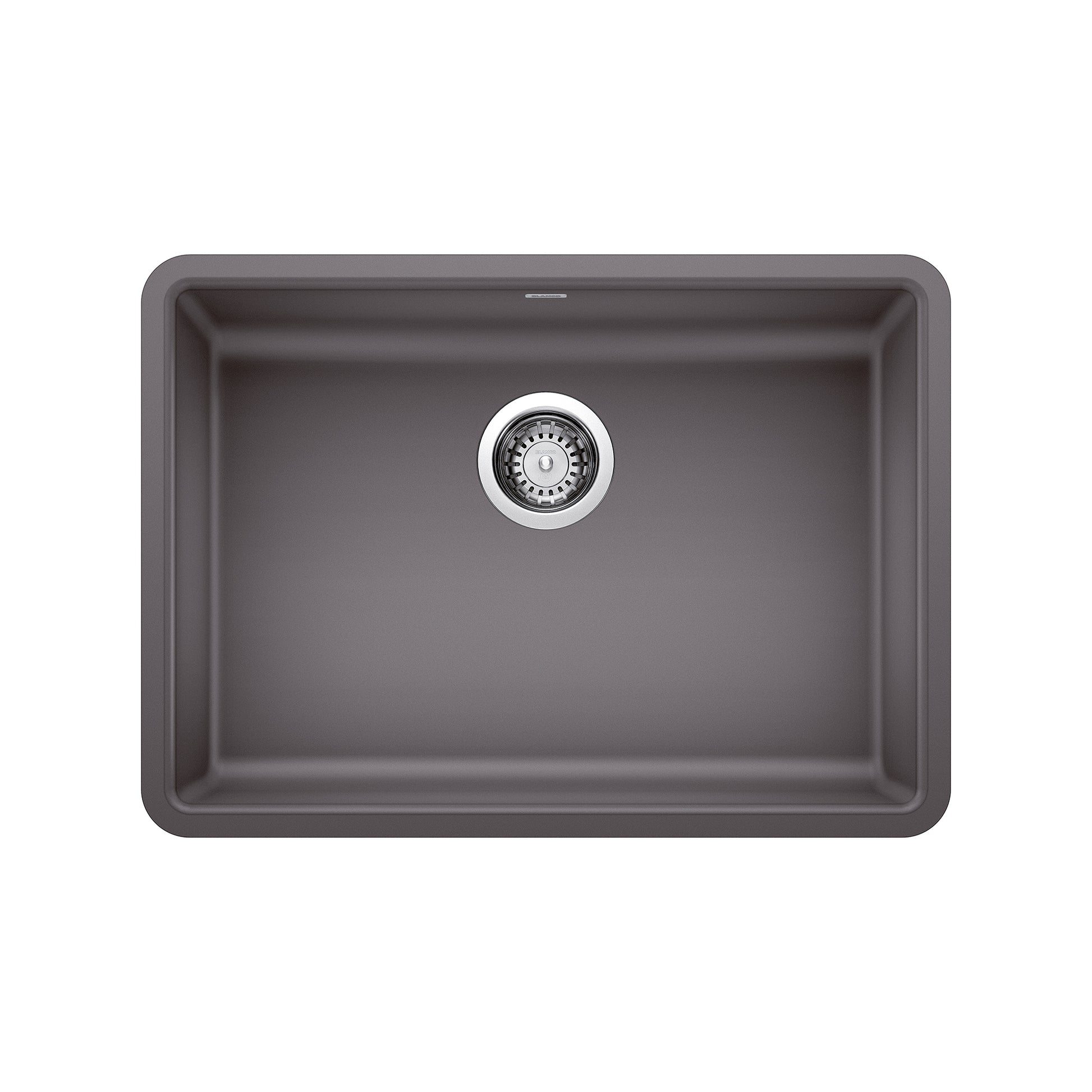 BLANCO 442539 Precis Precis SILGRANIT 25" ADA Single Bowl Undermount Kitchen Sink - Cinder in Cinder