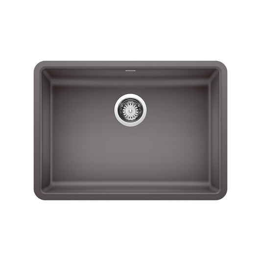 BLANCO 442539 Precis Precis SILGRANIT 25" ADA Single Bowl Undermount Kitchen Sink - Cinder in Cinder