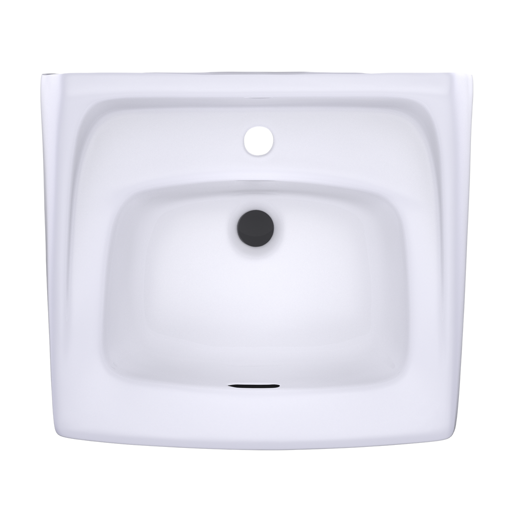 TOTO LT307#01 Commercial Wall-Mount Bathroom Sink For Single Hole Faucets -