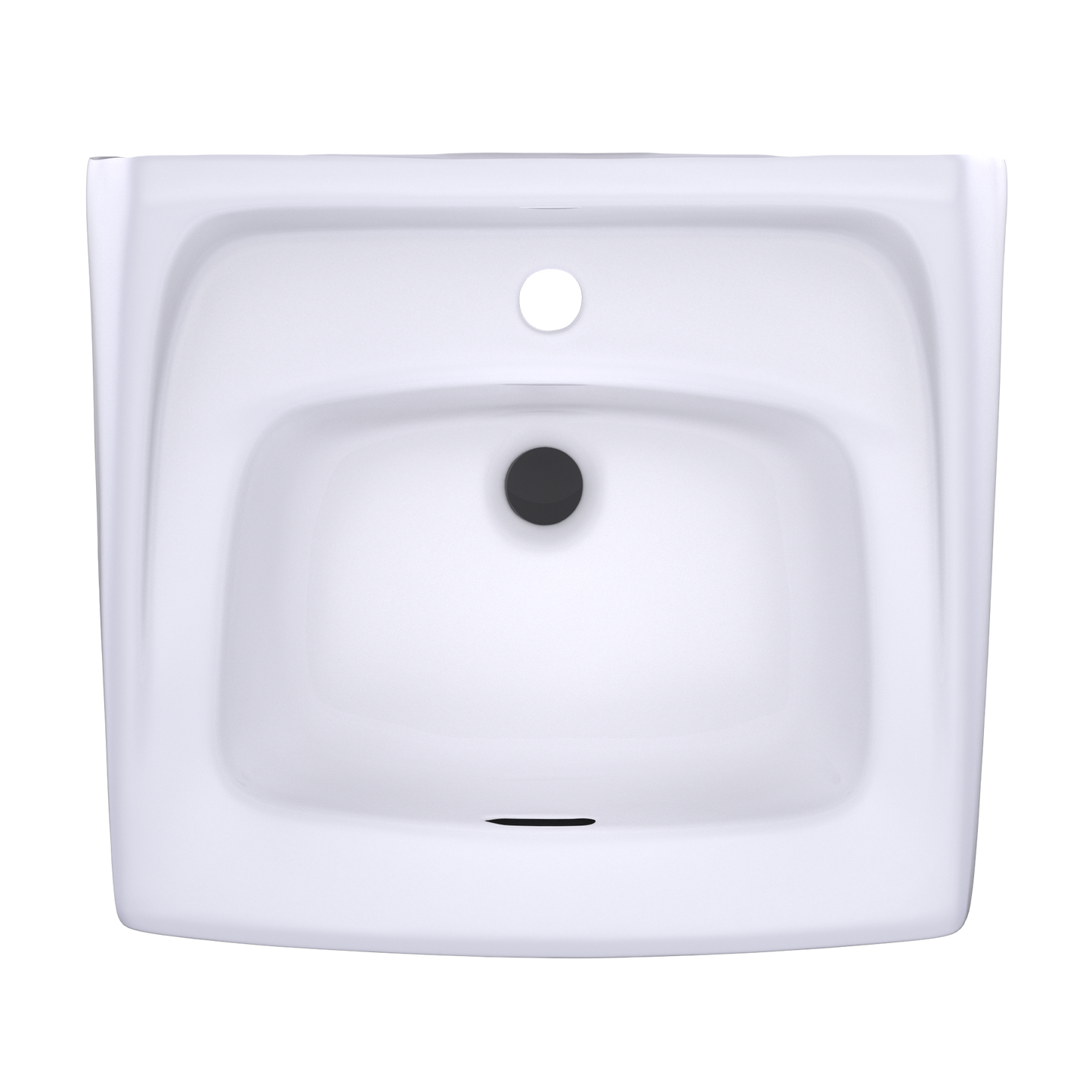 TOTO LT307#01 Commercial Wall-Mount Bathroom Sink For Single Hole Faucets -