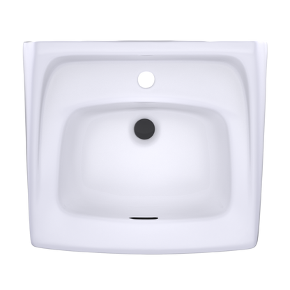 TOTO LT307#01 Commercial Wall-Mount Bathroom Sink For Single Hole Faucets -
