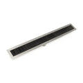 INFINITY DRAIN FFIG 6536 BK FFIG 65 36" FF Series Complete Kit with 2 1/2" Perforated Slotted Grate in Matte Black