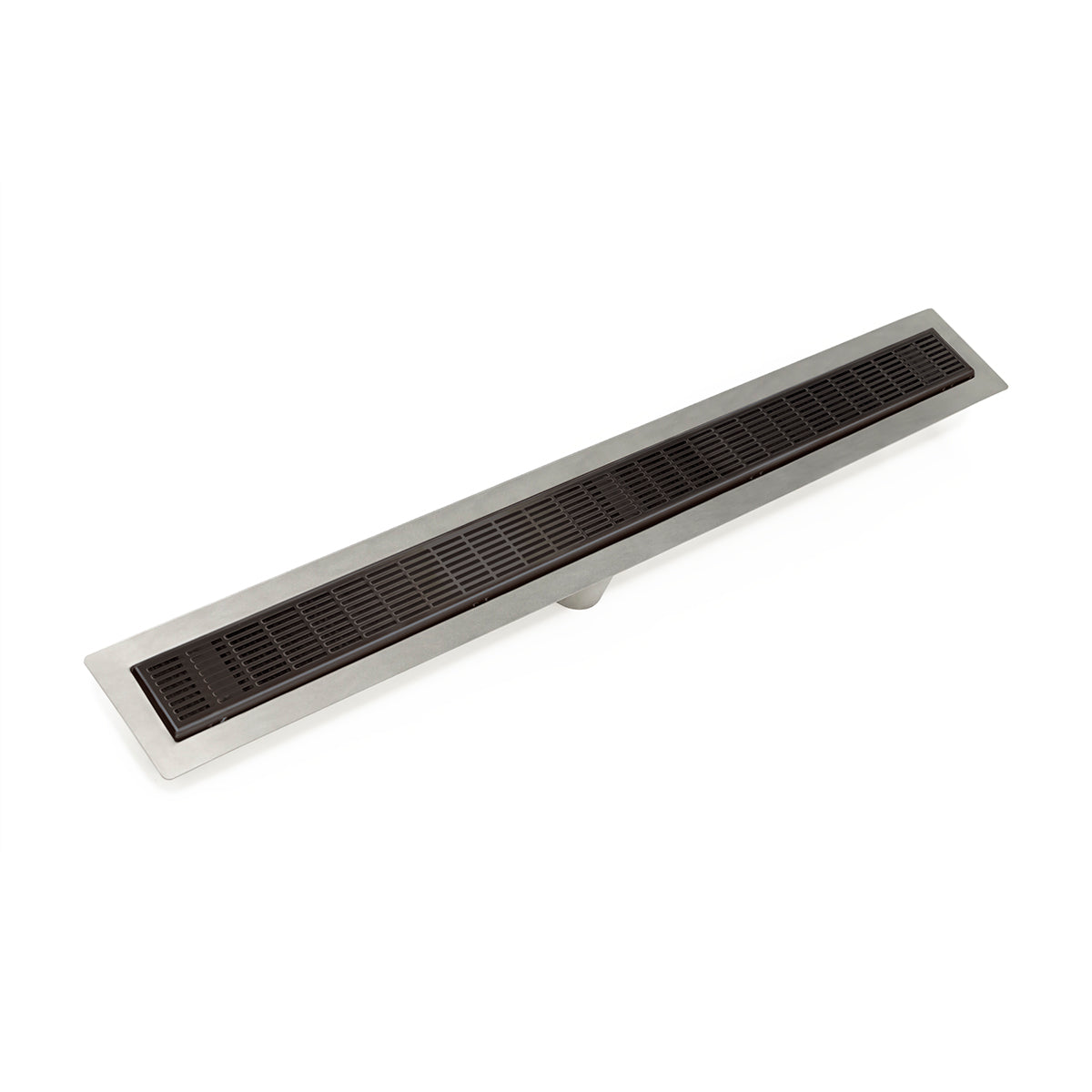 INFINITY DRAIN FFIG 6560 ORB FFIG 65 60" FF Series Complete Kit with 2 1/2" Perforated Slotted Grate in Oil Rubbed Bronze