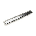 INFINITY DRAIN FFSG 6524 PS FFSG 65 24" FF Series Complete Kit with 2 1/2" Solid Grate in Polished Stainless