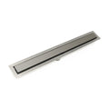 INFINITY DRAIN FFSG 6542 SS FFSG 65 42" FF Series Complete Kit with 2 1/2" Solid Grate in Satin Stainless