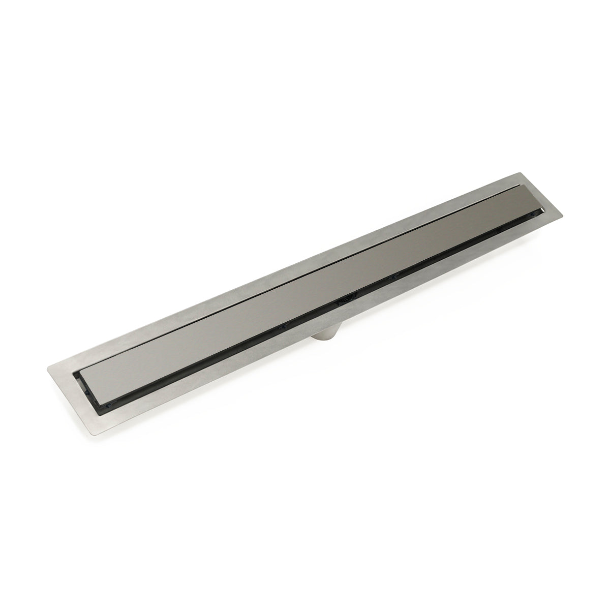 INFINITY DRAIN FFSG 6542 SS FFSG 65 42" FF Series Complete Kit with 2 1/2" Solid Grate in Satin Stainless