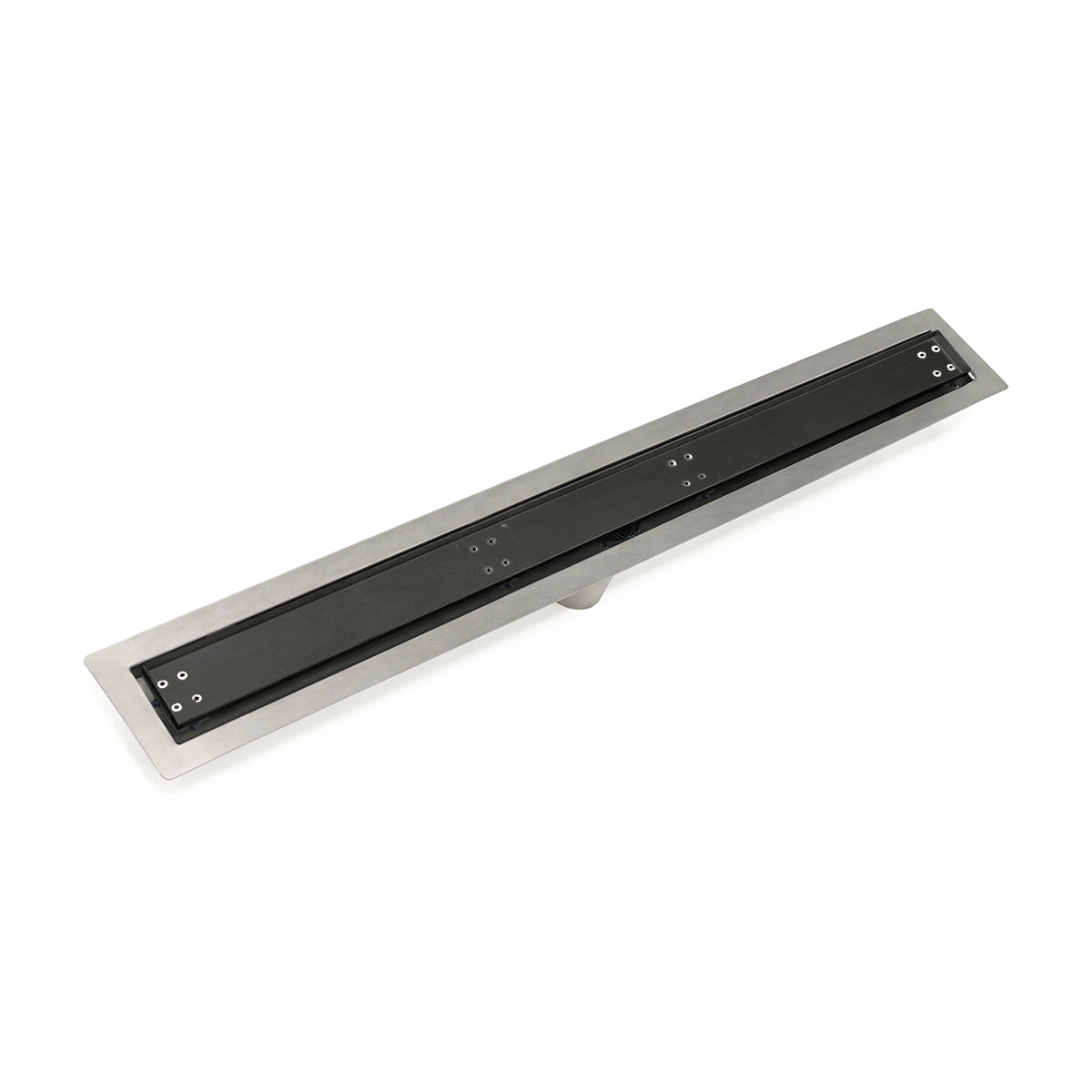 INFINITY DRAIN FFTIF 6542 BK FFTIF 65 42" FF Series Complete Kit with Tile Insert Frame in Matte Black