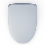 TOTO SW4726AT40#01 Washlet+ S7 Electronic Bidet Toilet Seat With Ewater+ Bowl And Wand Cleaning And Contemporary Lid - Cotton White