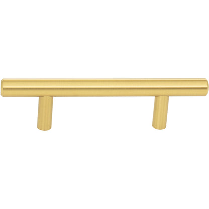 ELEMENTS 136BG Naples 3" Center-to-Center Bar Pull - Brushed Gold