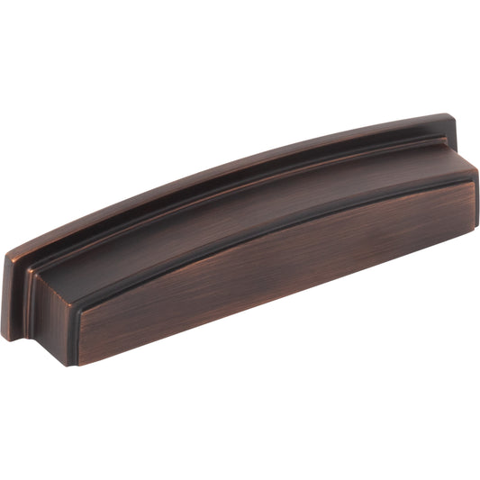 JEFFREY ALEXANDER 141-128DBAC Renzo 128 mm Center-to-Center Cup/Bin Pull - Brushed Oil Rubbed Bronze