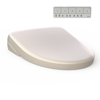 TOTO SW4726#12 Washlet S7 Electronic Bidet Toilet Seat With Ewater+ Bowl And Wand Cleaning - Sedona Beige