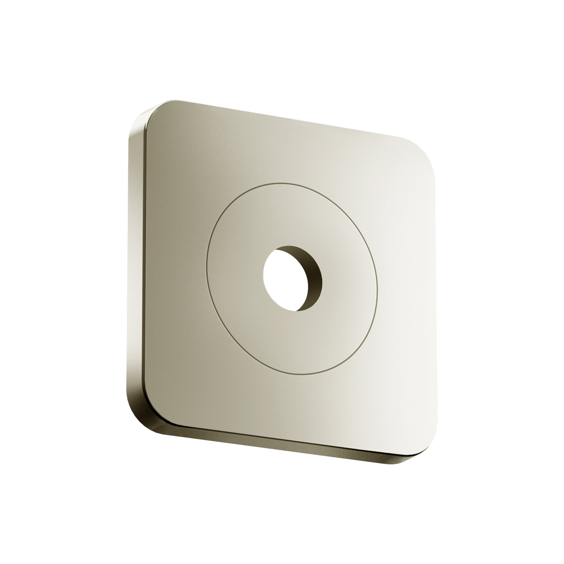 AXOR Citterio C Wall Plate SoftSquare 5" x 5" in Polished Nickel