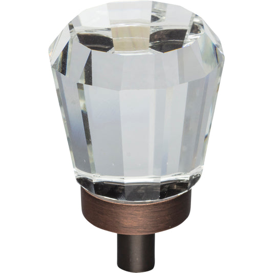 JEFFREY ALEXANDER G150DBAC Harlow 1" Length Geometric Knob - Brushed Oil Rubbed Bronze