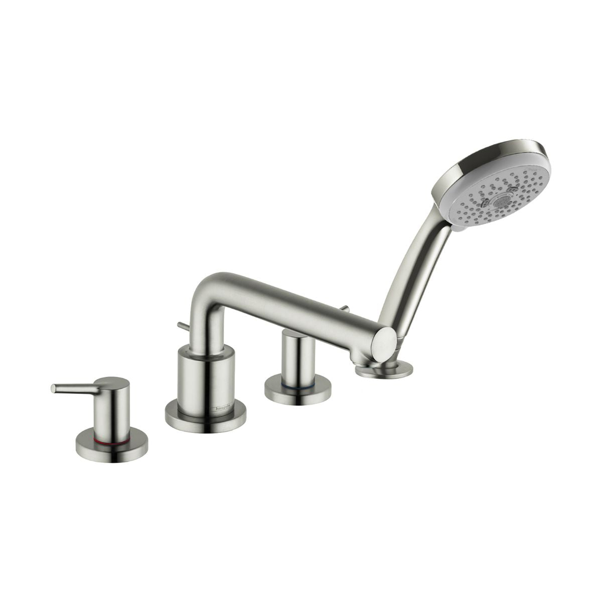 HANSGROHE 72414821 Talis S 4-Hole Roman Tub Set Trim with 1.8 GPM Handshower - Brushed Nickel
